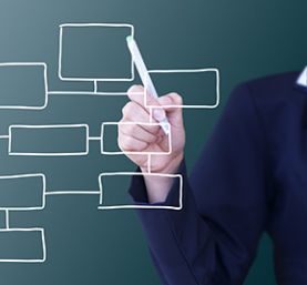 Flowchart schematic art